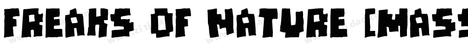 Freaks of Nature [massive]字体转换
